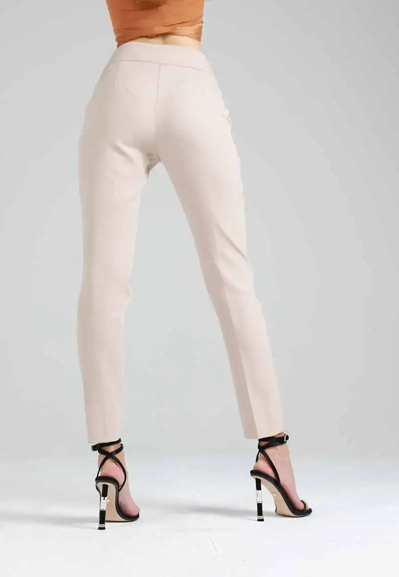 Beige women's pants with a modern design
