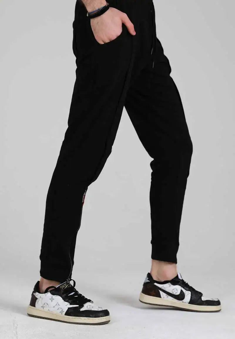 Men's Casual Pants with Zipper at the Bottom
