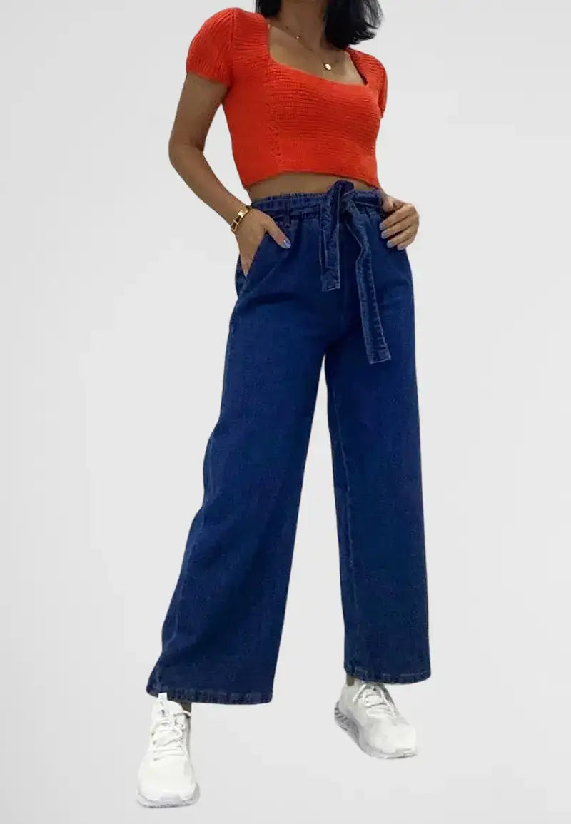 Women's High Waist Wide Leg Jeans
