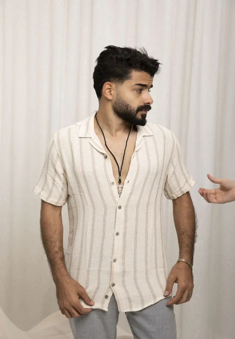 Casual Chic Striped Shirts For Men