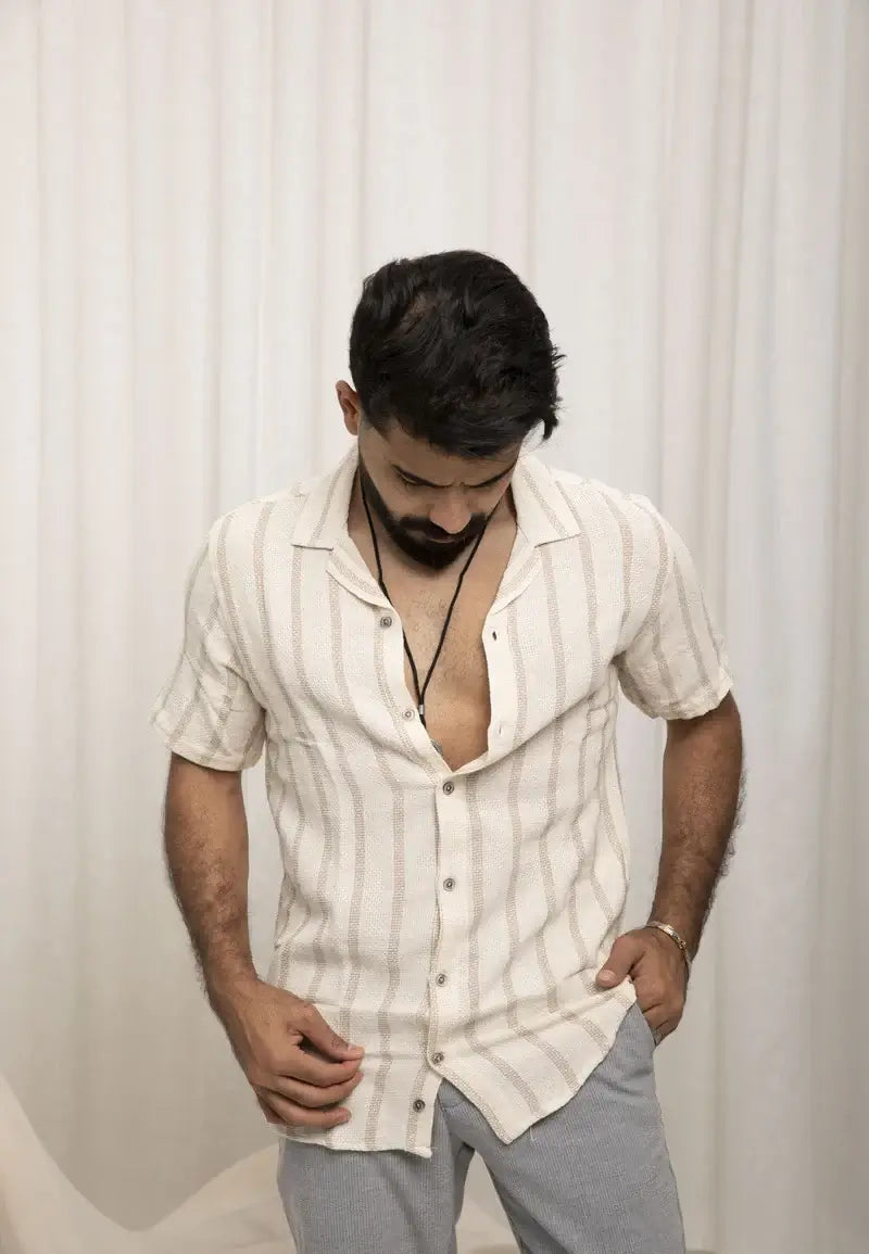 Casual Chic Striped Shirts For Men