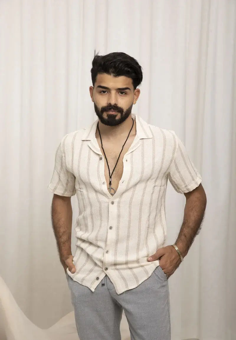 Casual Chic Striped Shirts For Men
