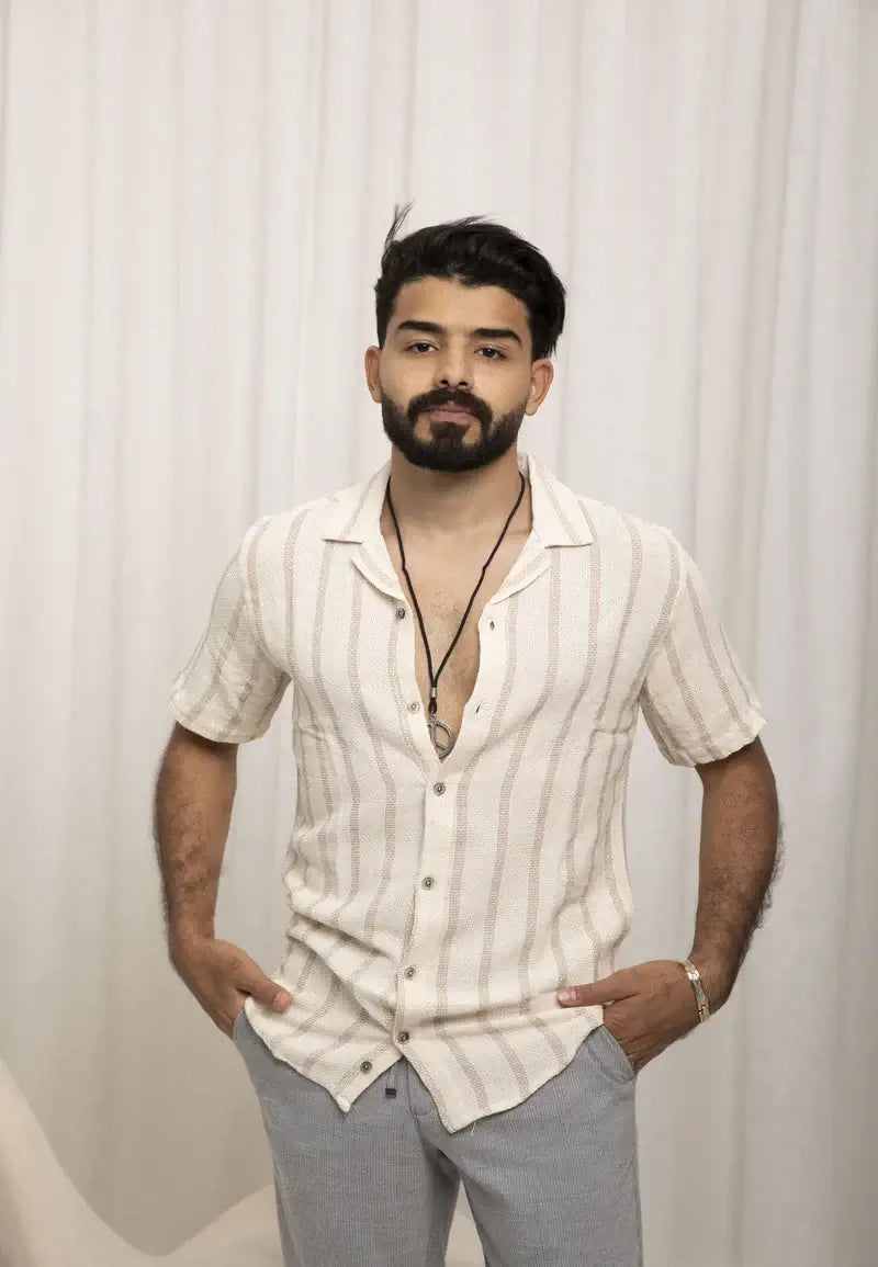 Casual Chic Striped Shirts For Men