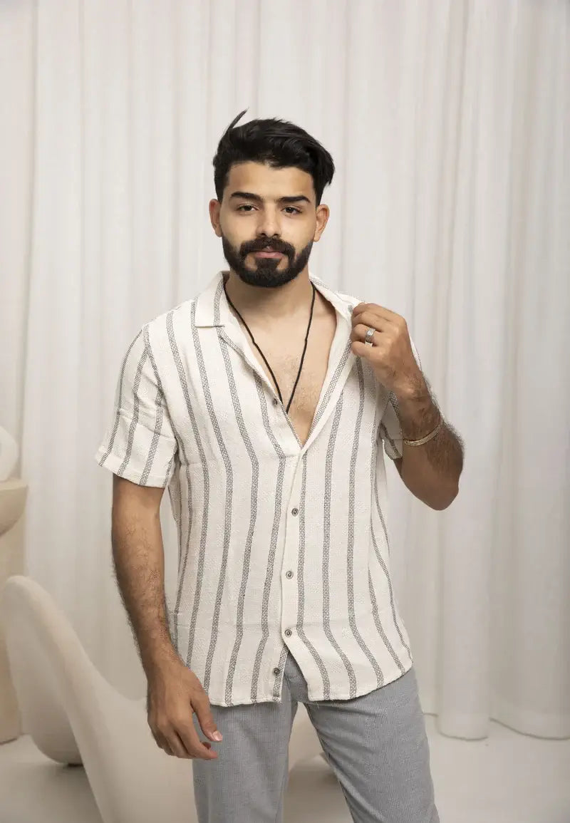 Casual Chic Striped Shirts For Men