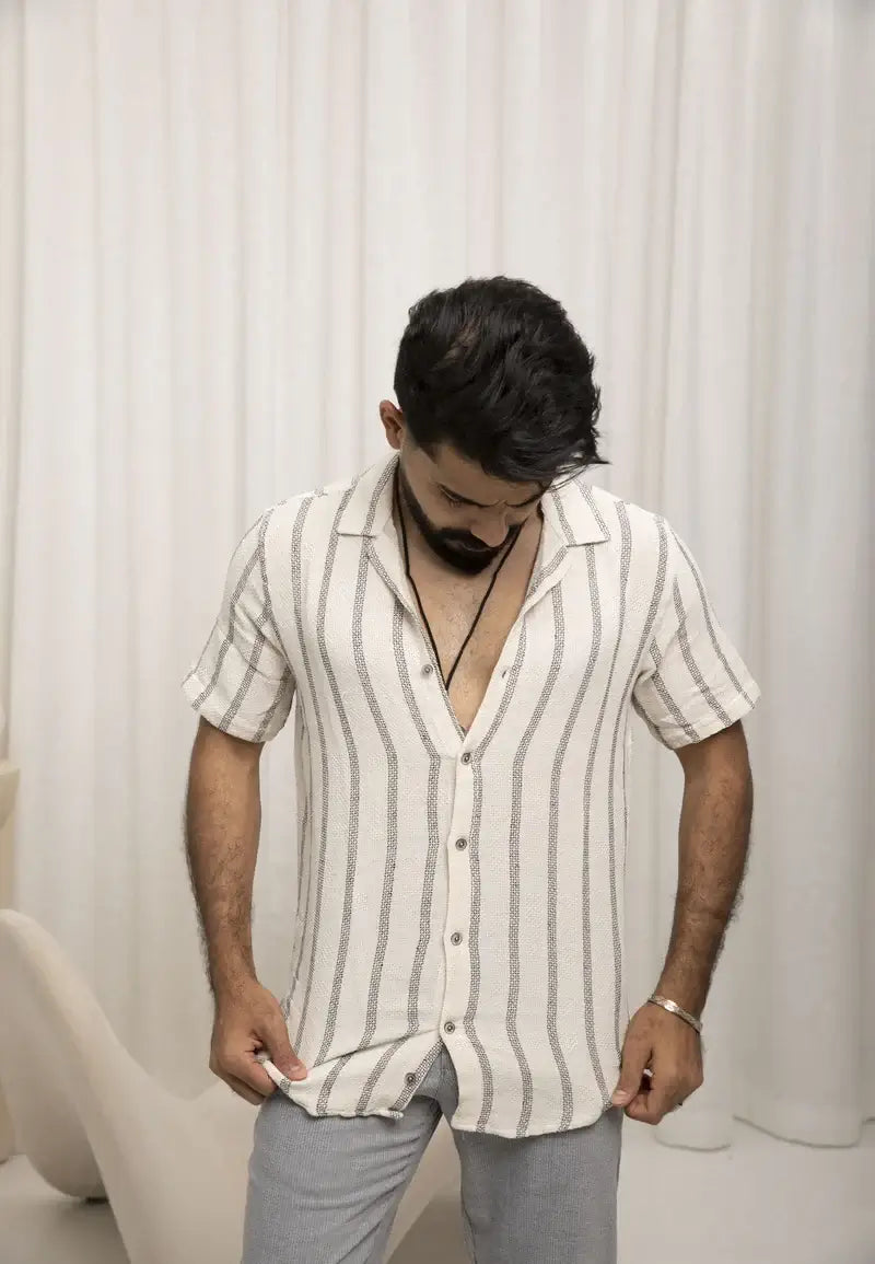 Casual Chic Striped Shirts For Men