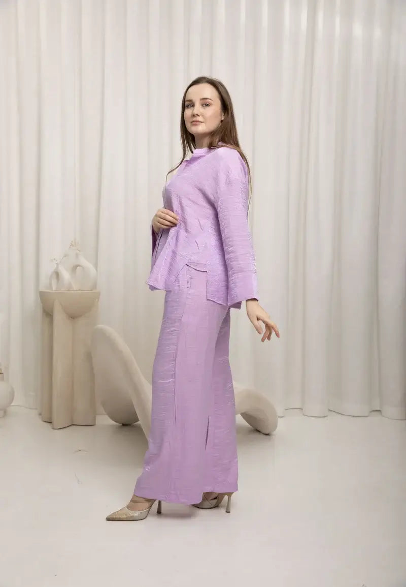 Women's Purple Shirt with Pants