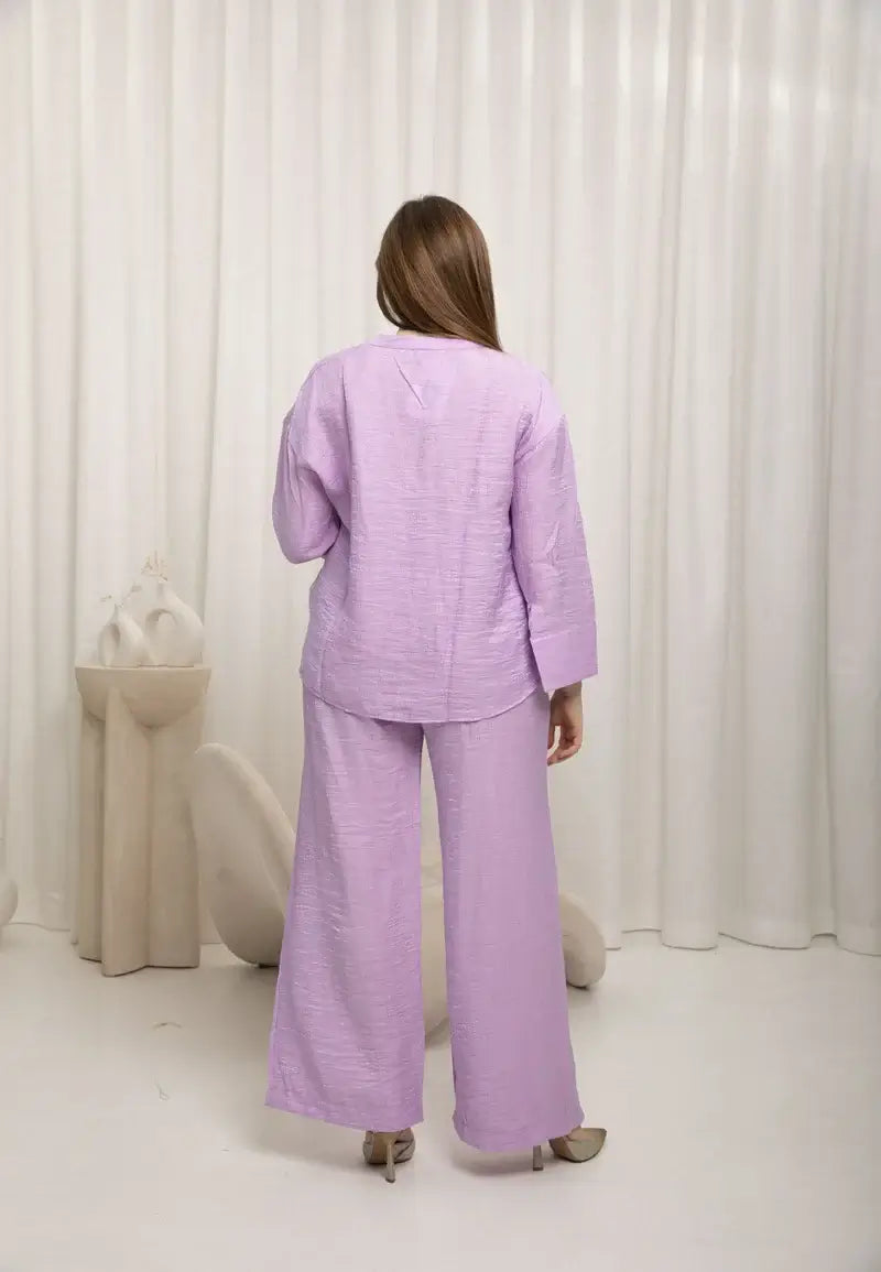 Women's Purple Shirt with Pants