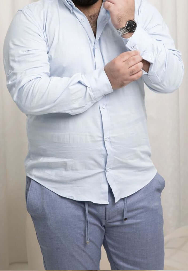 قميص رجالي كاجوال بتصميم بسيط