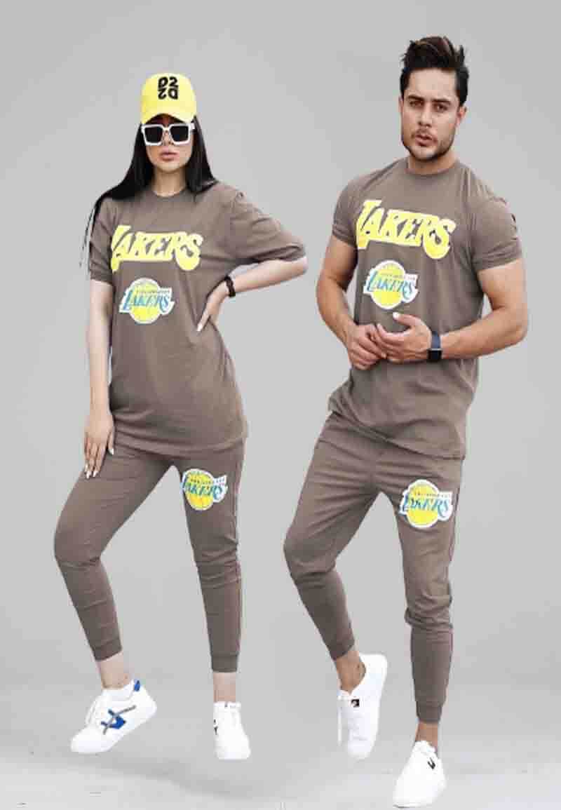 Couple Pajama Shirt and Lakers Pants