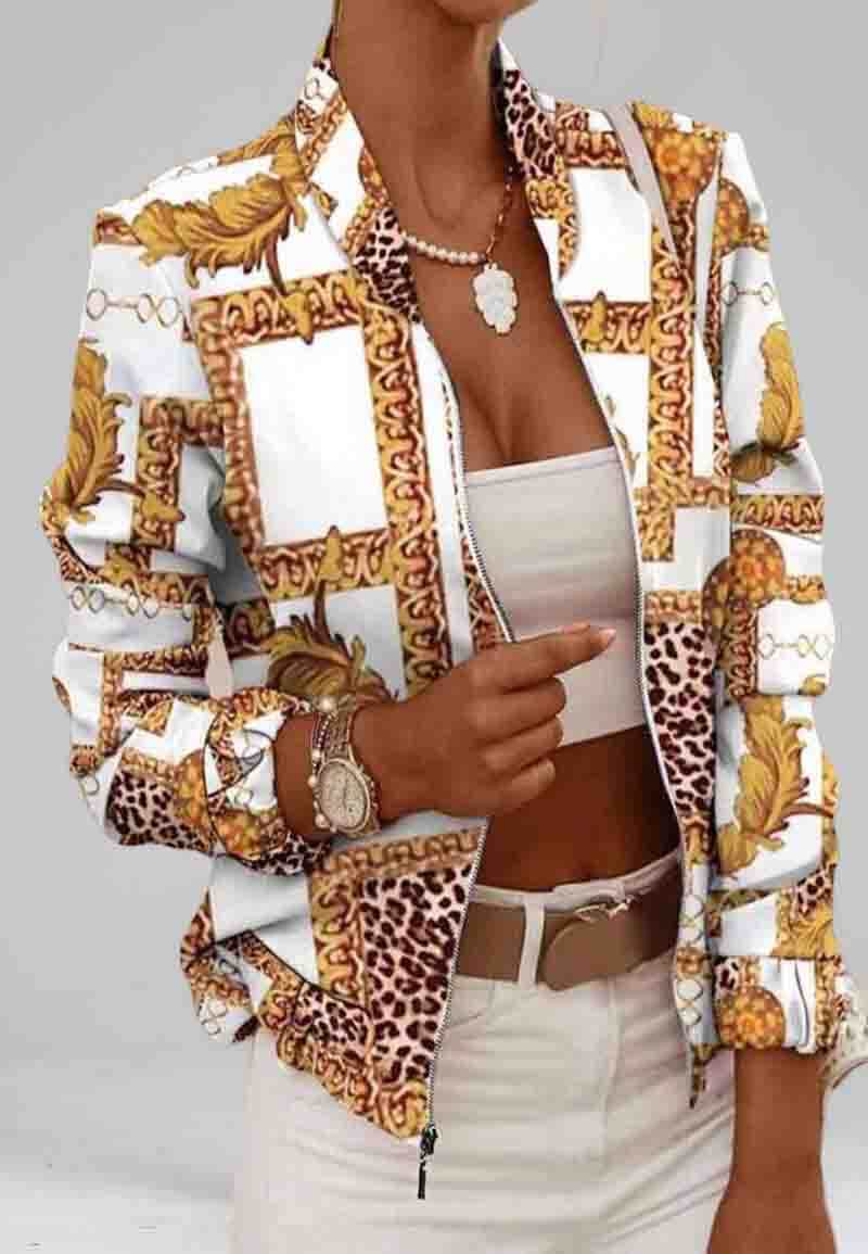 Women's shirt with amazing gold chains graphics