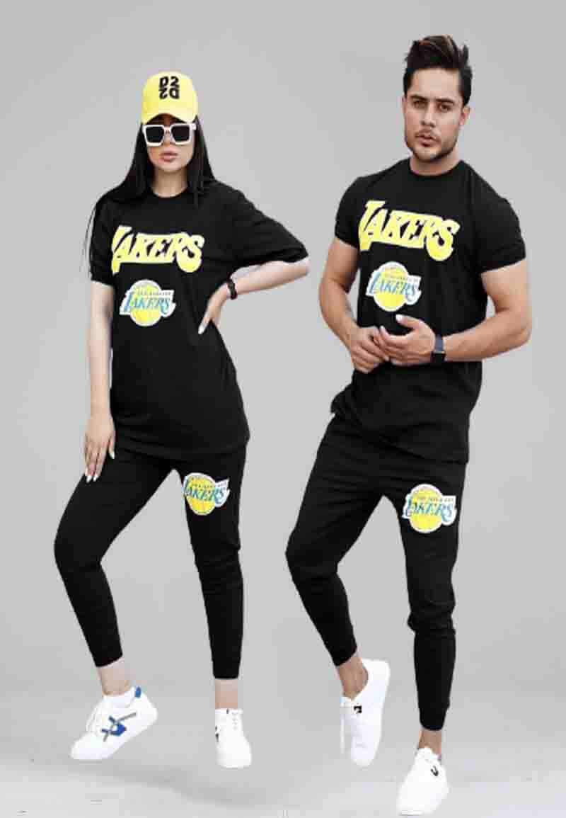 Couple Pajama Shirt and Lakers Pants