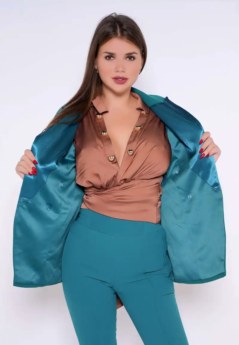 Women's blazer suit with pants