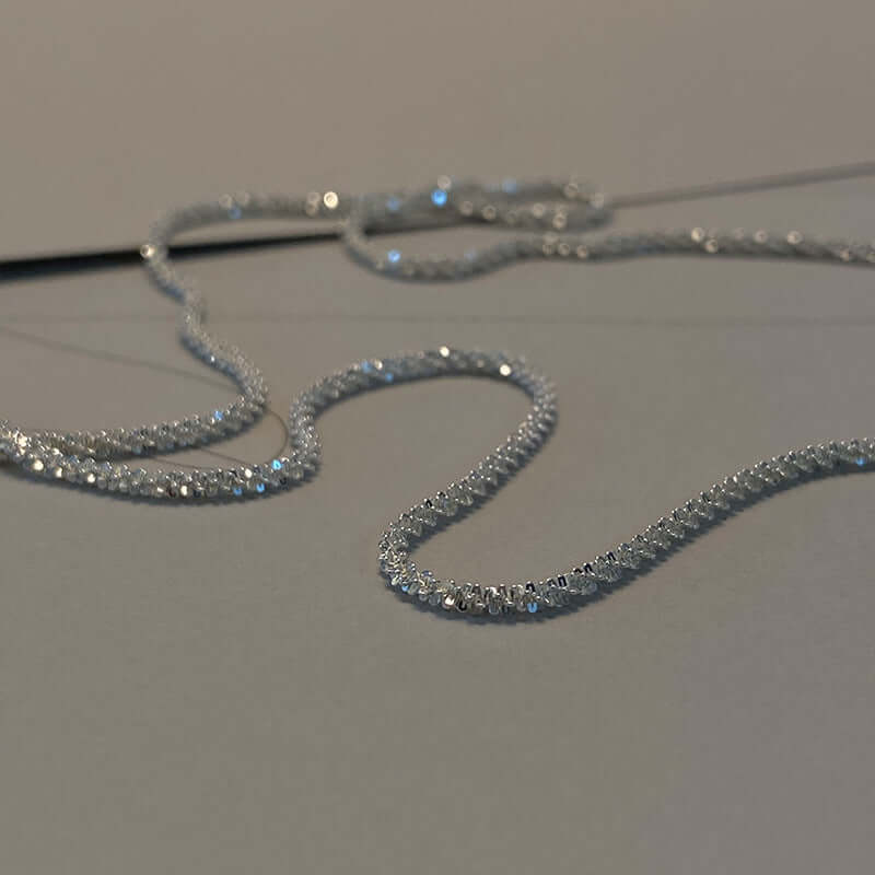 Italian Twist Sparkling Pure Necklace Plain Necklace