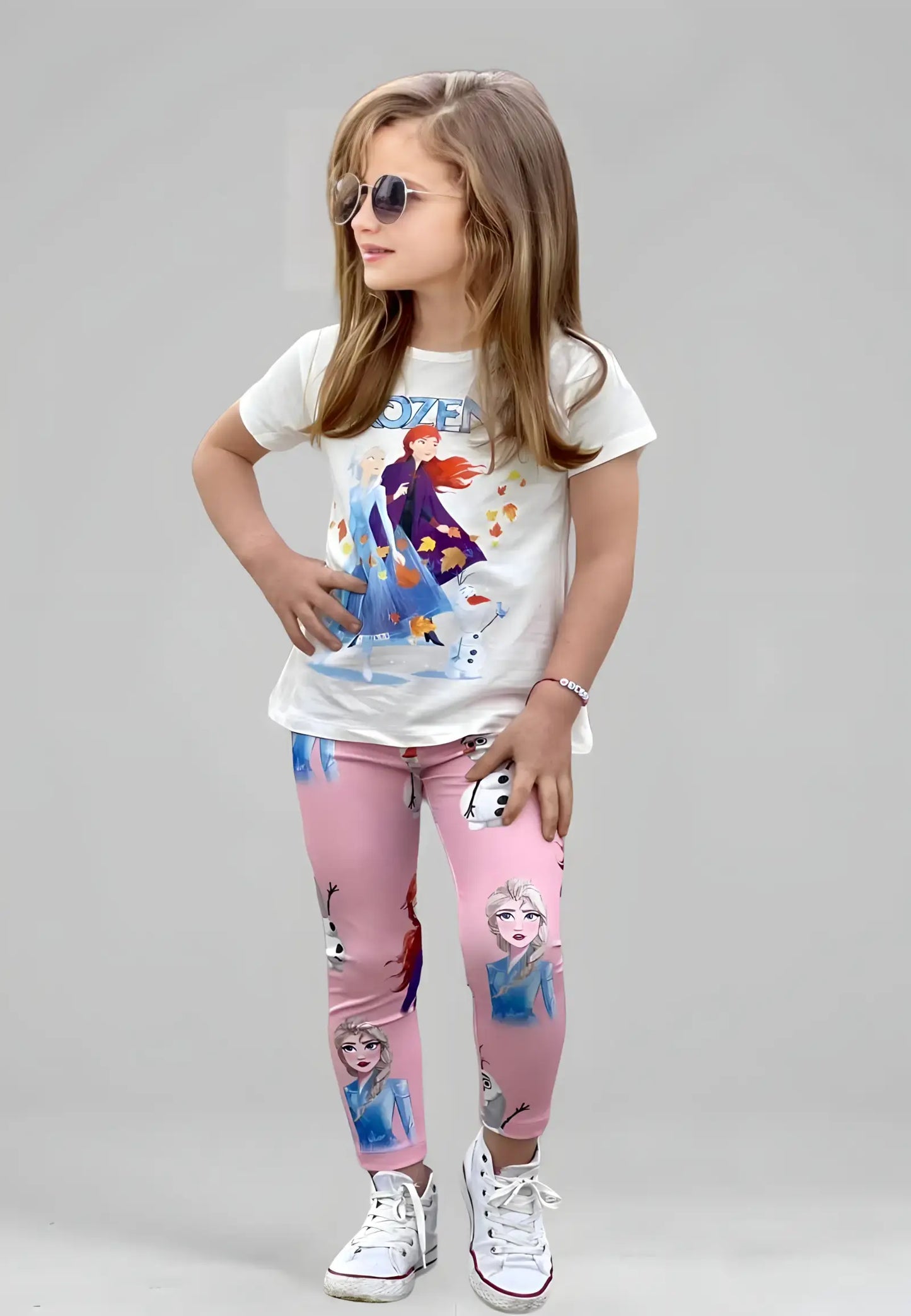 Girls Frozen T-shirt and pants