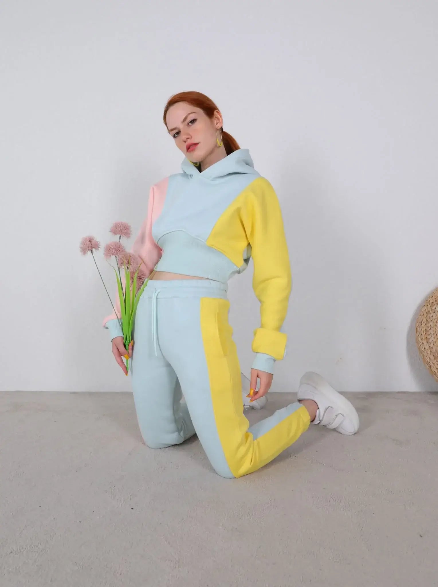 Women's pajamas, short blouse and pants