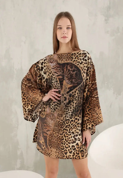Chic Leopard Print Dress