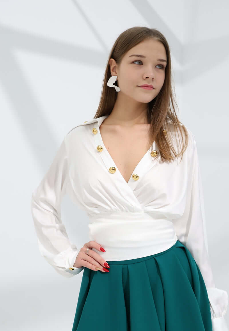 Women's satin shirt