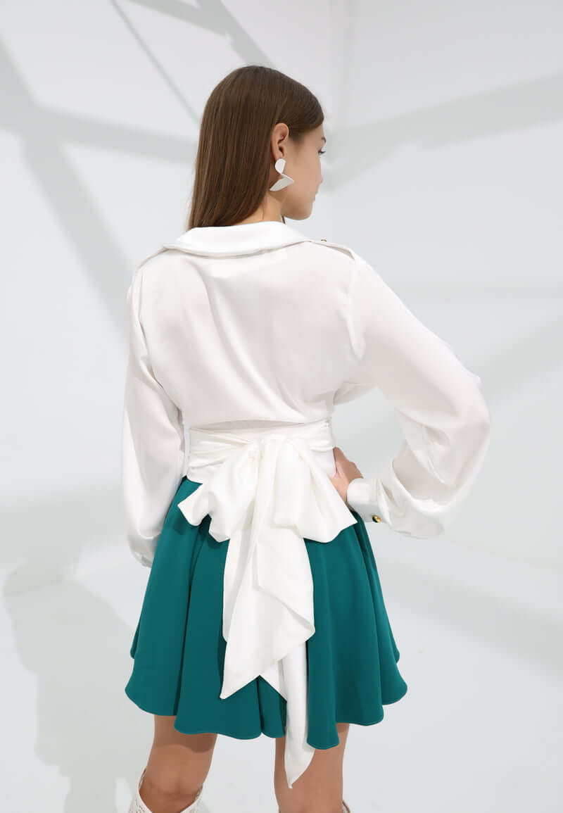 Women's satin shirt