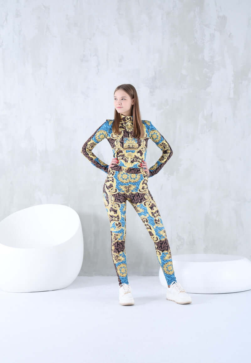 outfit women's clothing with distinctive and historical patterns