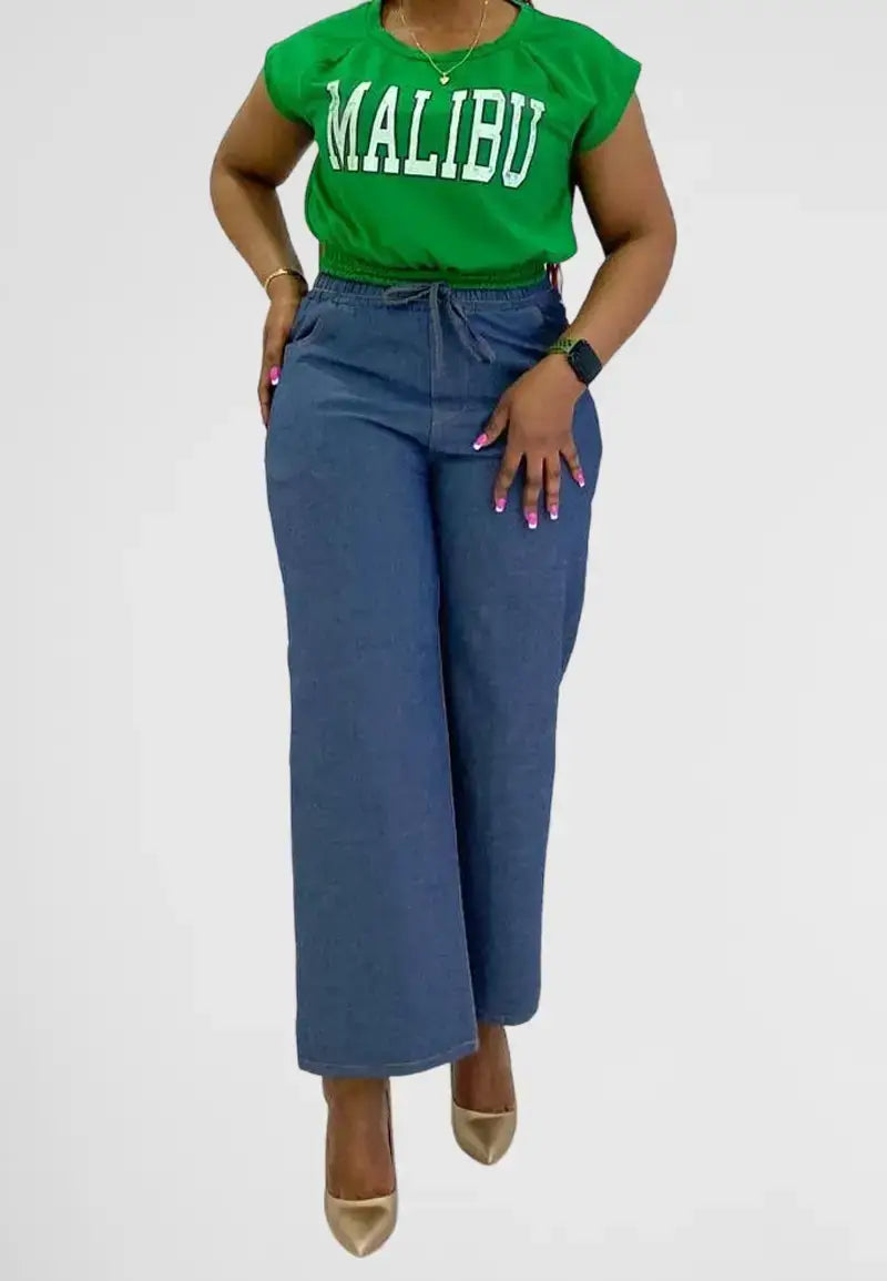 Women's High Waist Wide Leg Jeans