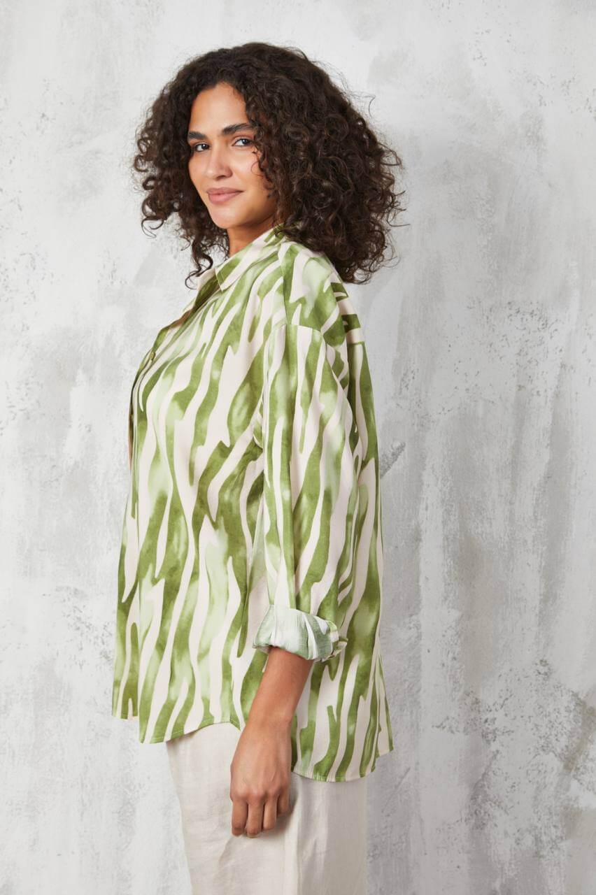 Women's Striped Oversized Shirt
