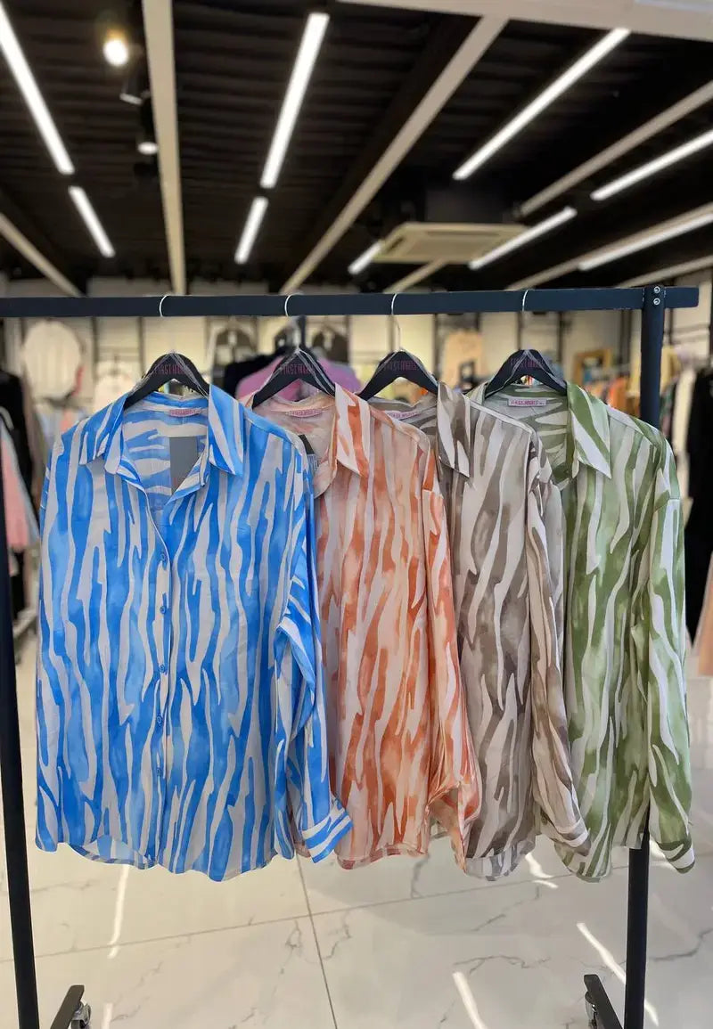 Women's Striped Oversized Shirt