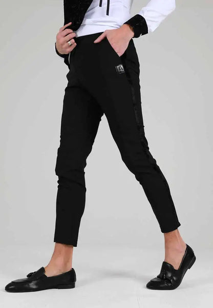 Men's black cloth pants