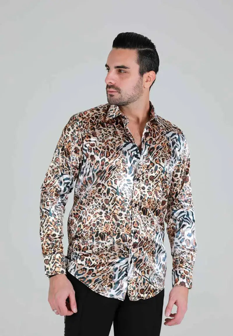 Men's Leopard Print Shirt