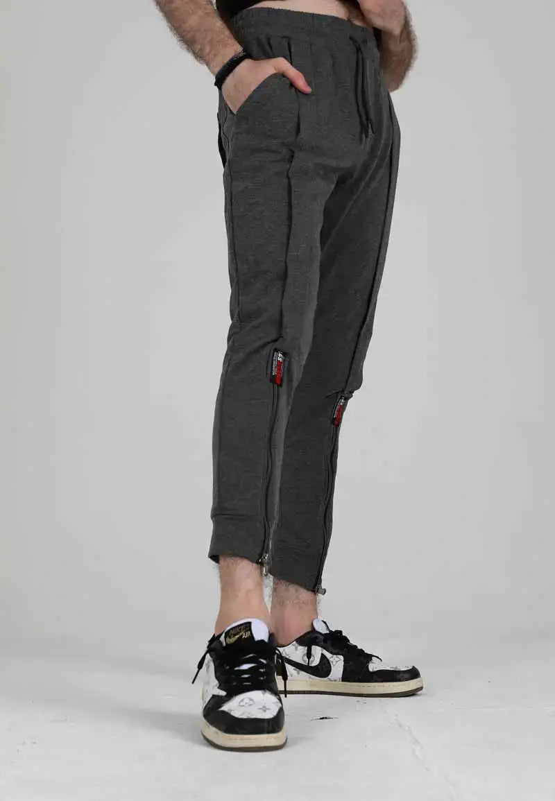 Men's Casual Pants with Zipper at the Bottom
