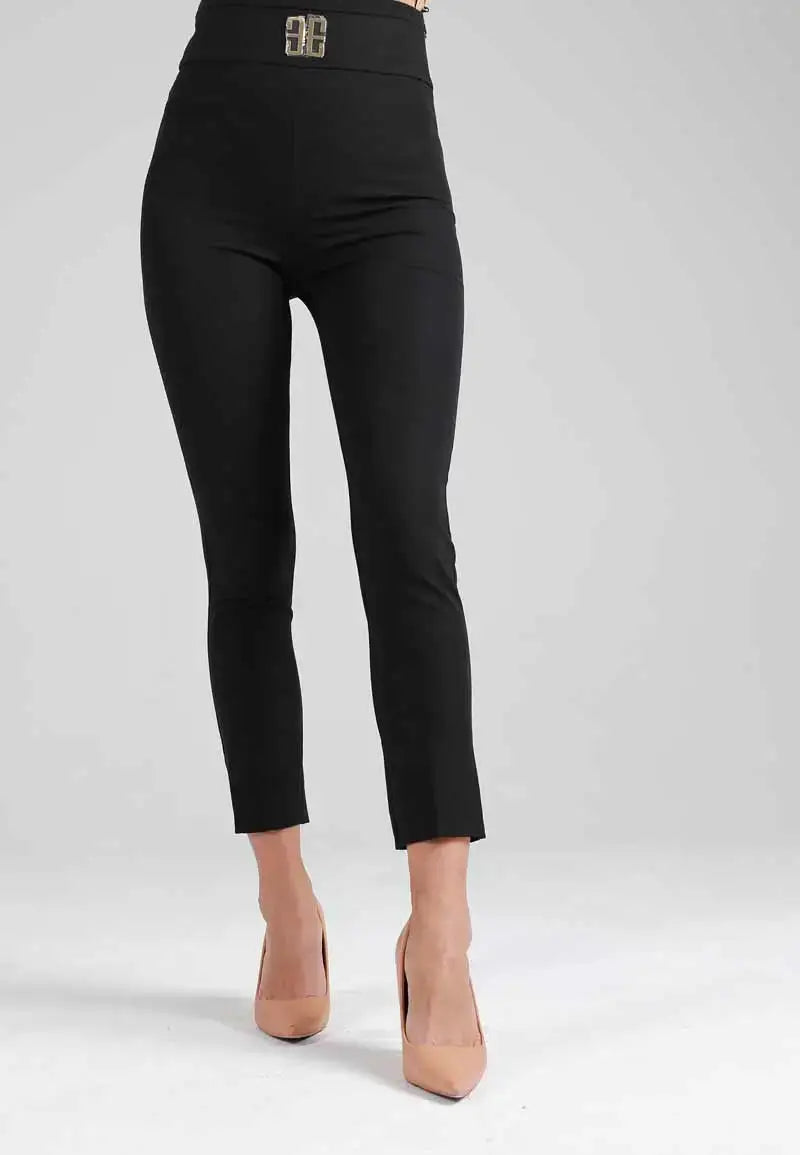 Timeless Black Slim-Fit Pants