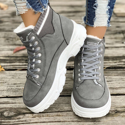 Women's Fleece Ined Warm Rubber Ankle Boots