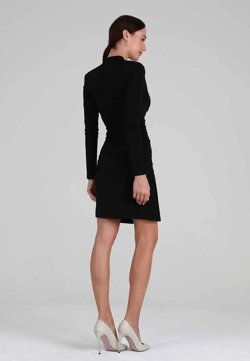 Women's V-Neck Twist Knot Bodycon Dress Elegant