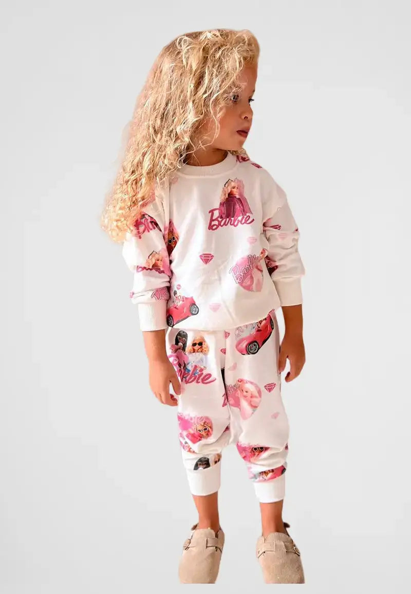 Girls winter pajamas T-shirt and pants