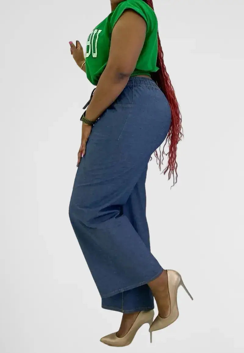 Women's High Waist Wide Leg Jeans