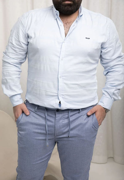 قميص رجالي كاجوال بتصميم بسيط