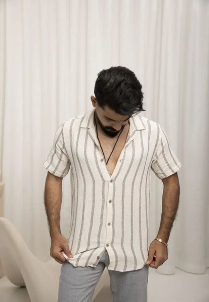 Casual Chic Striped Shirts For Men
