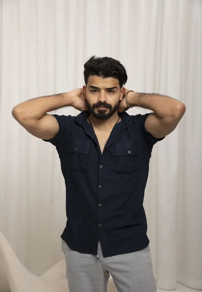 Men's Casual Shirt with Pockets