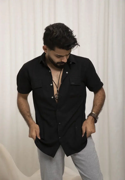 قميص رجالي كاجوال بأزرار