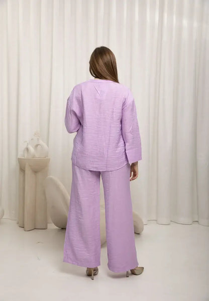 Women's Purple Shirt with Pants