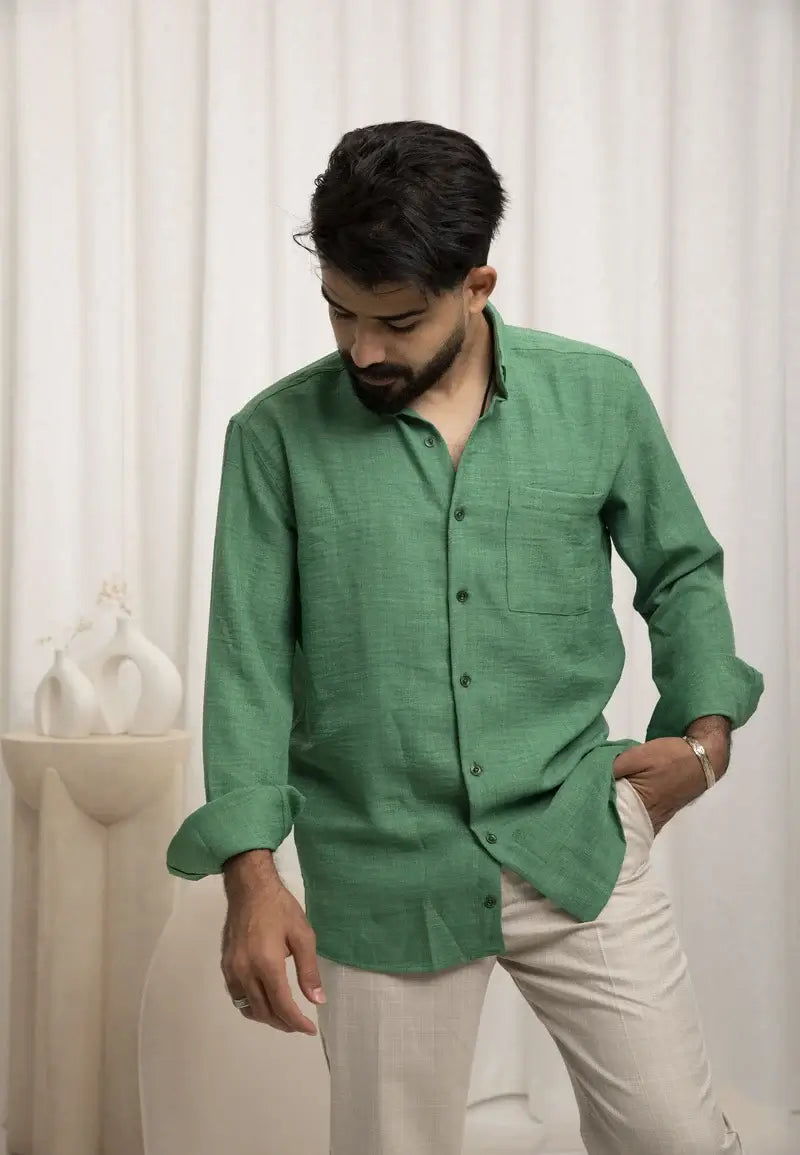 Green Casual Shirt
