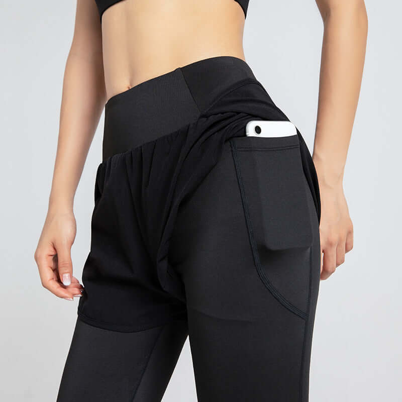 Sports Tight Women's High Waist Stretch Hip Lift Pocket Yoga Pants
