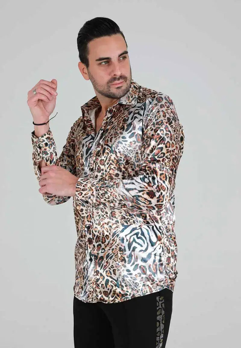 Men's Leopard Print Shirt