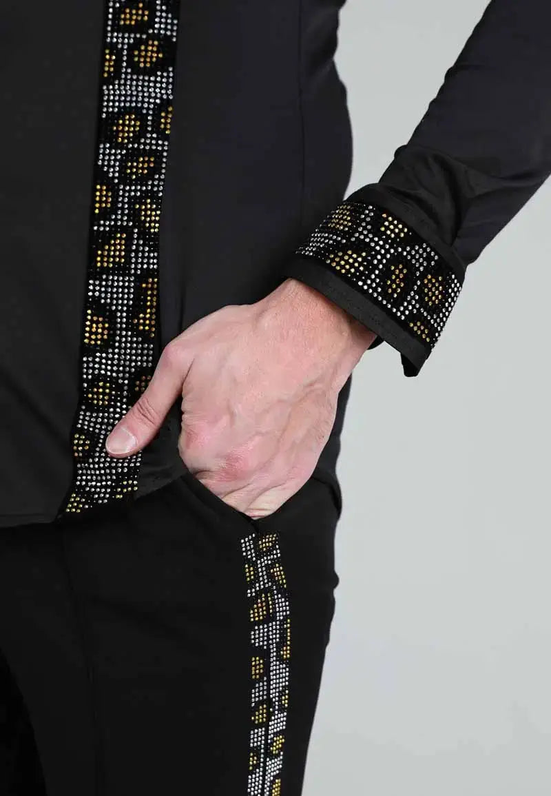 Men's Crystal Studded Shirt