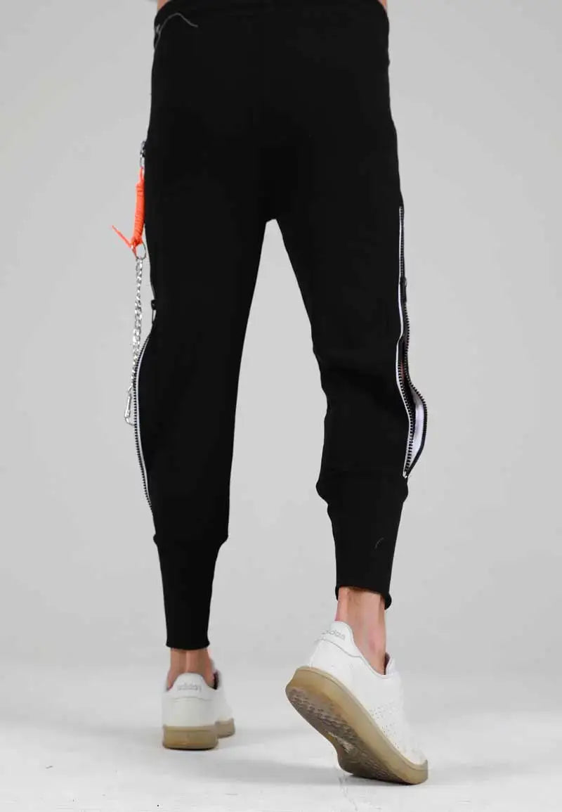 Men's Casual Pants with Side Zipper
