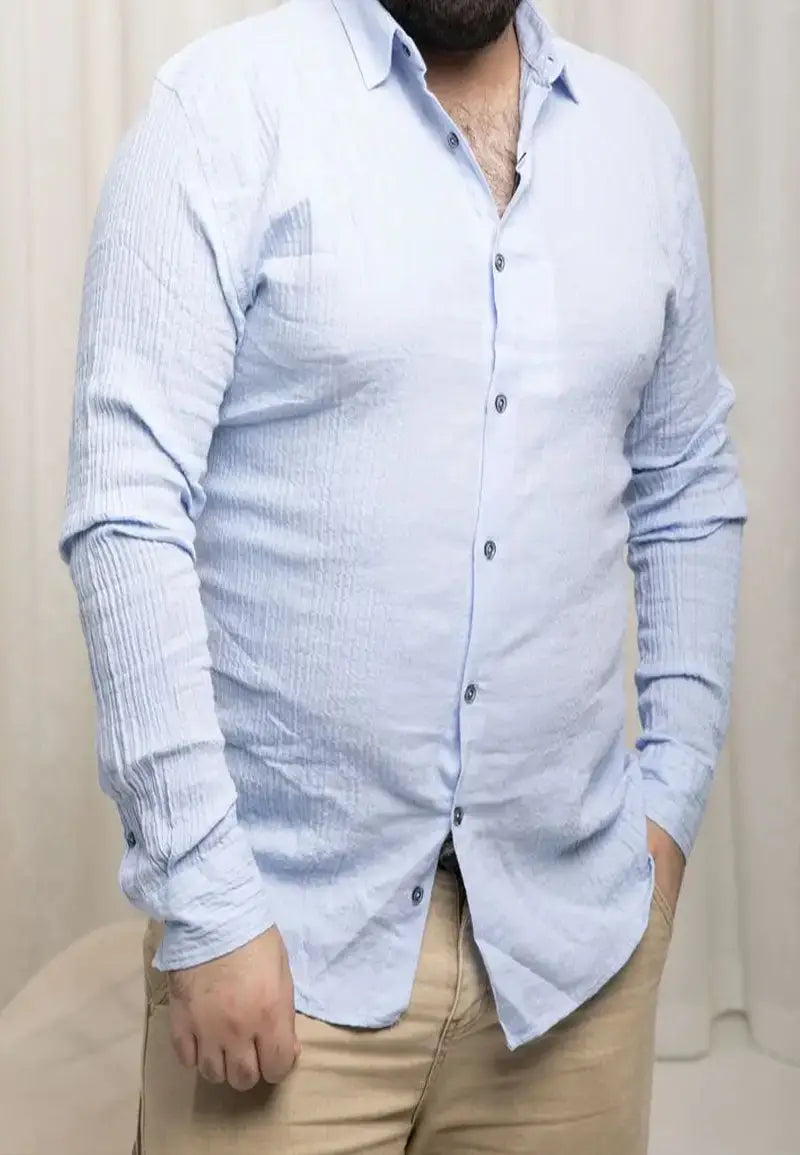 Men’s Casual Blue Shirt long sleeve