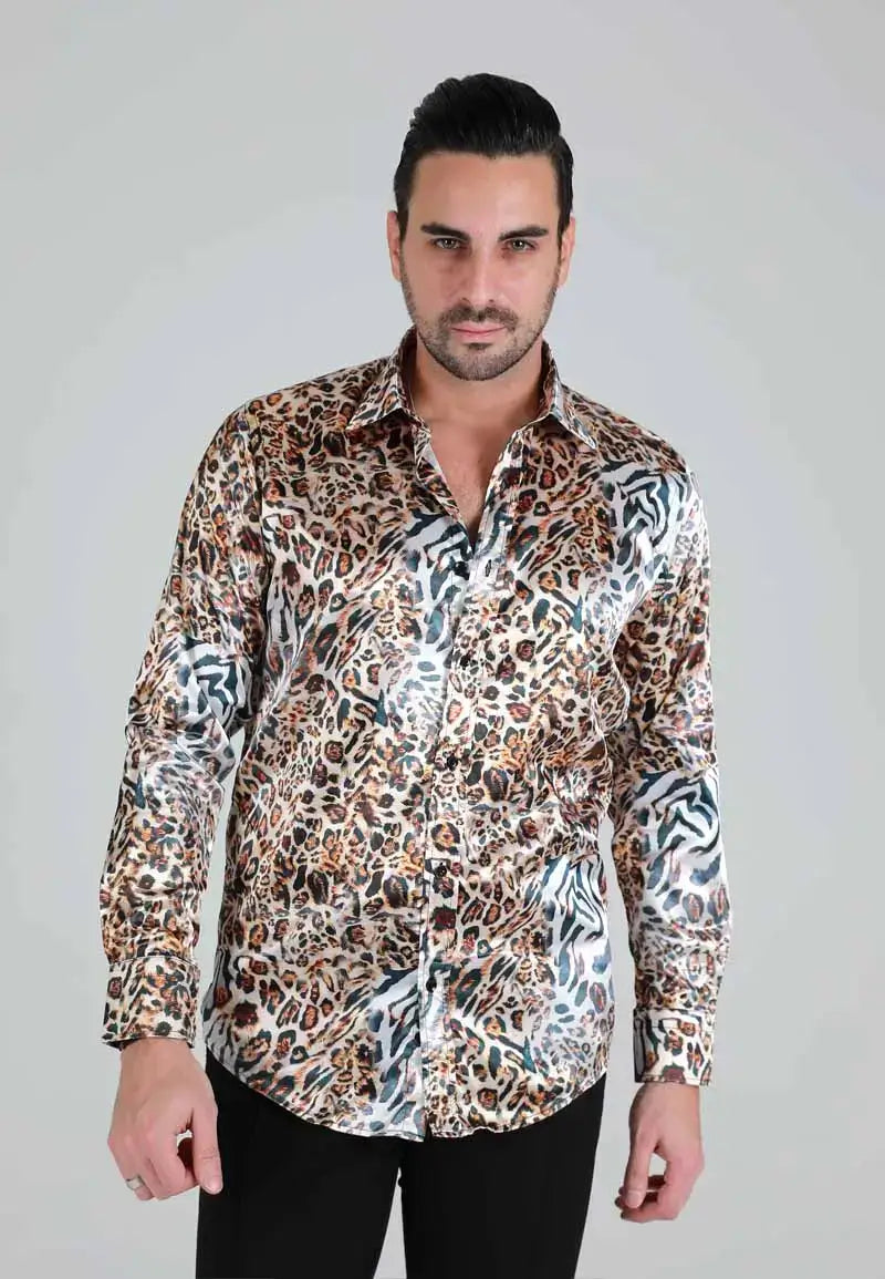 Men's Leopard Print Shirt