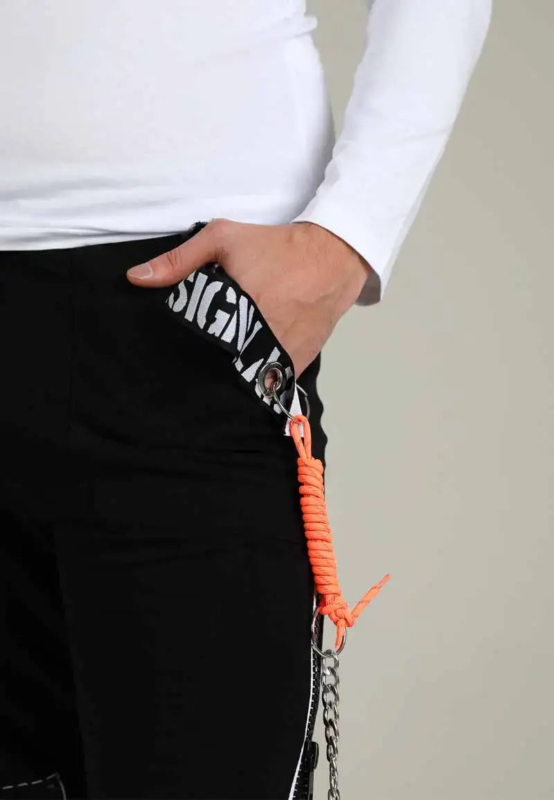 Men's Casual Pants with Side Zipper