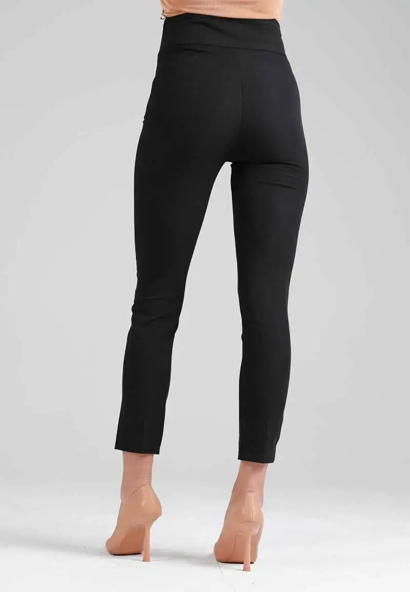 Timeless Black Slim-Fit Pants