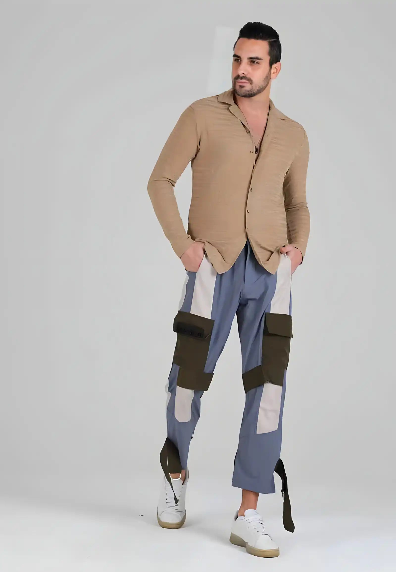 Classic Beige Full-Sleeve Shirt