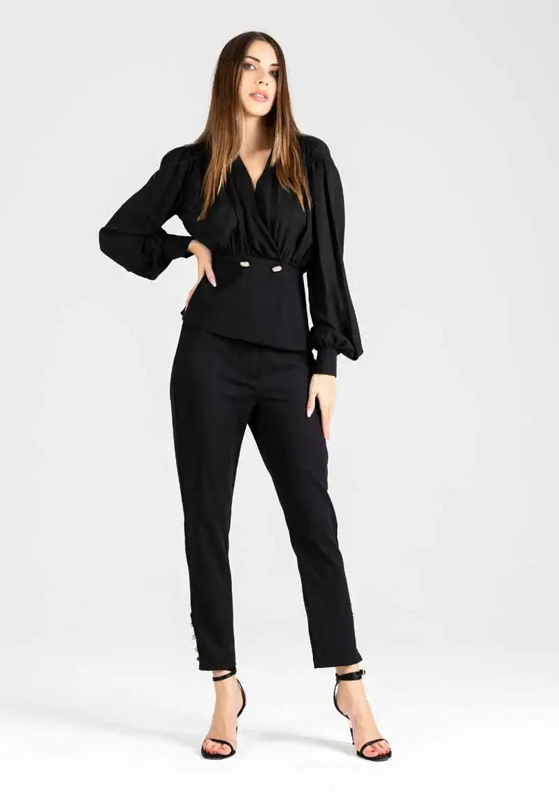 Women's Casual Full Set Shirt with Pants